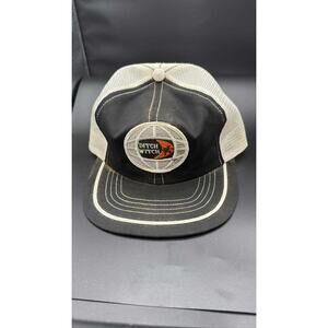 Vintage Ditch Witch Snapback Trucker Hat Black Mesh Swingster USA Cap Patch